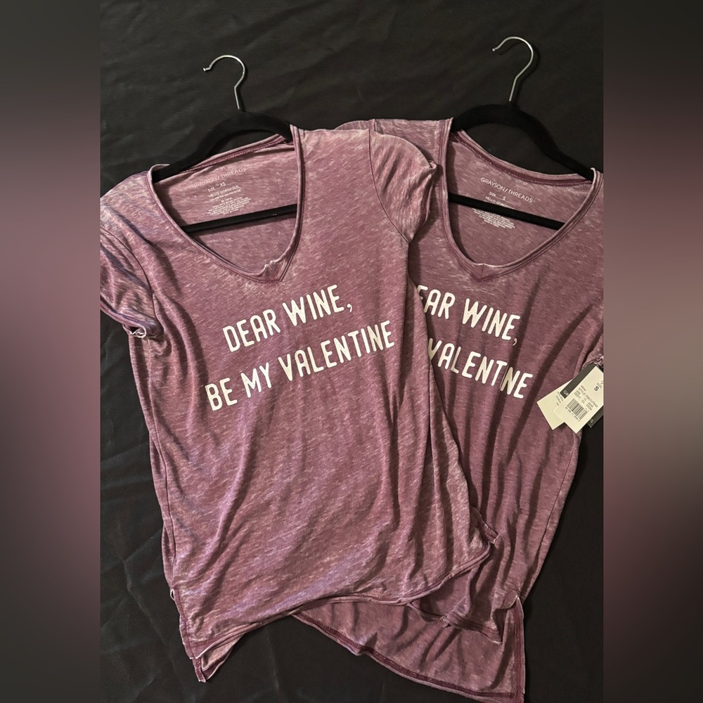 Two women’s T-shirts super soft size extra small and size small